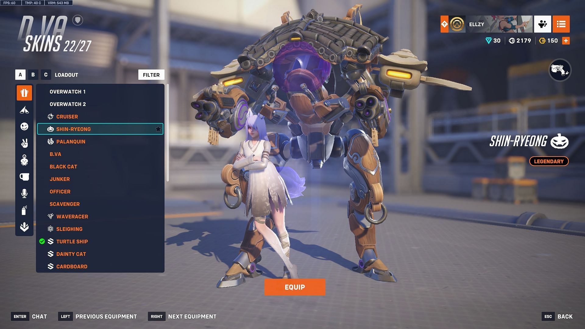 Shin-Ryeong D.Va skin (Image via Sportskeeda Gaming | Blizzard Entertainment)